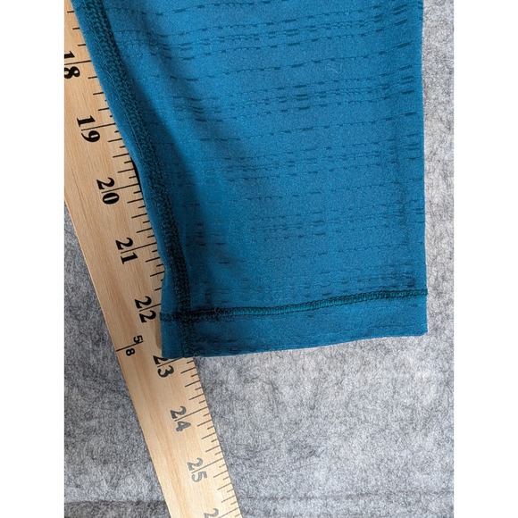 The North Face Womens XL Blue Athletic Leggings Cropped Textured Panel - Picture 7 of 9